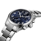 Tissot Chrono L 42mm T116.417.11.042.00 watch, blue dial, angled view