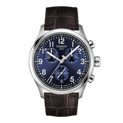 Montre Tissot Chrono L 42mm T116.417.16.042.00, cadran bleu, vue de face