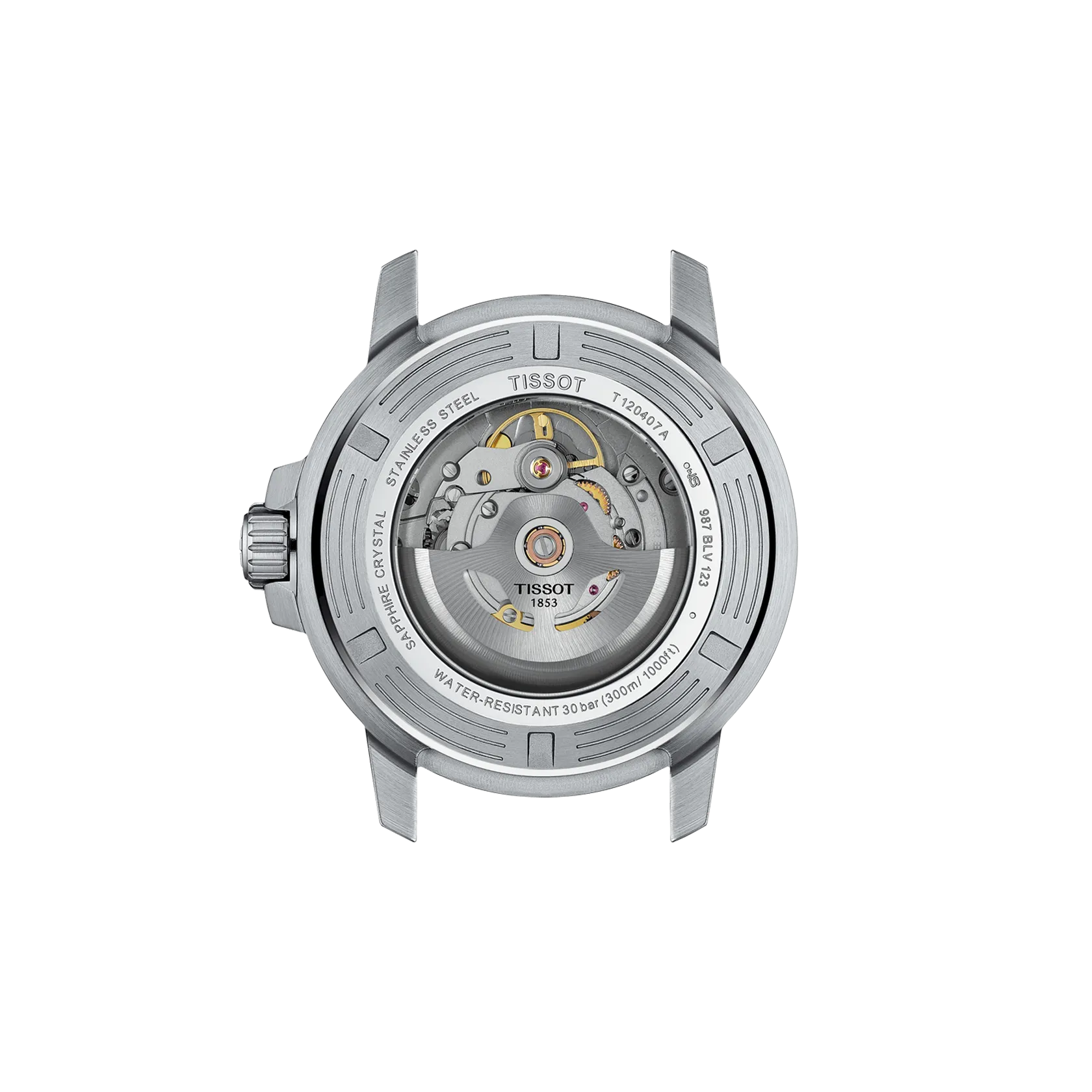 Montre Tissot Seastar 1000 43mm T120.407.11.041.03, vue de dos
