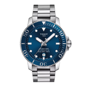 Montre Tissot Seastar 1000 43mm T120.407.11.041.03, cadran bleu, vue de face