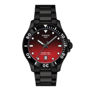 Montre Tissot Seastar 1000 40mm T120.410.33.421.00, cadran rouge, vue de face