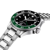Tissot Seastar 1000 GMT 40mm T120.852.11.051.00 watch, black dial, angled view