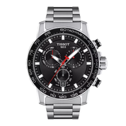 Montre Tissot Supersport Chrono 45.5mm T125.617.11.051.00, cadran noir, vue de face
