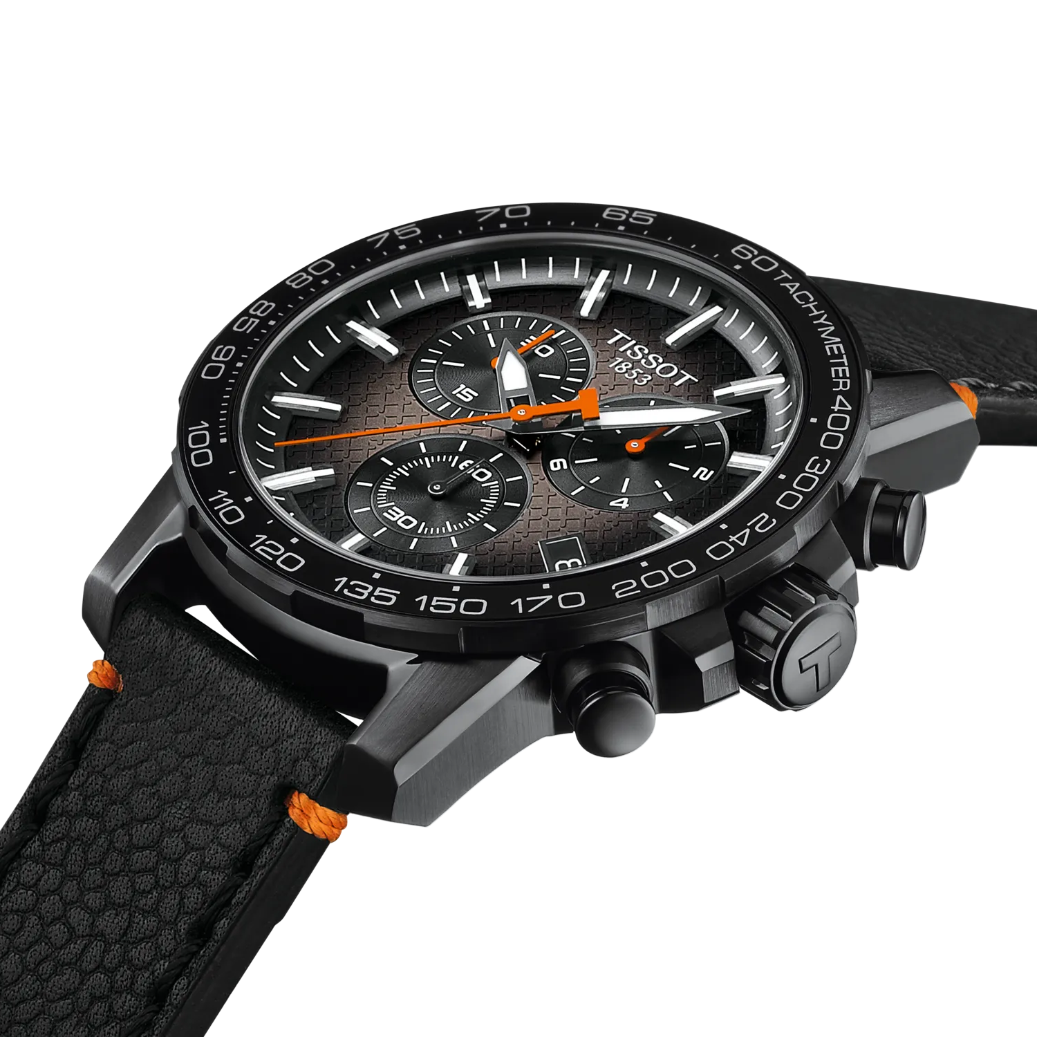 Tissot Supersport Chrono Basketball Edition 45.5mm T125.617.36.081.00 watch, grey dial, angled view