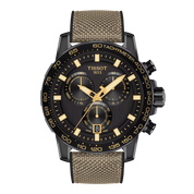 Montre Tissot Supersport Chrono 45.5mm T125.617.37.051.01, cadran noir, vue de face