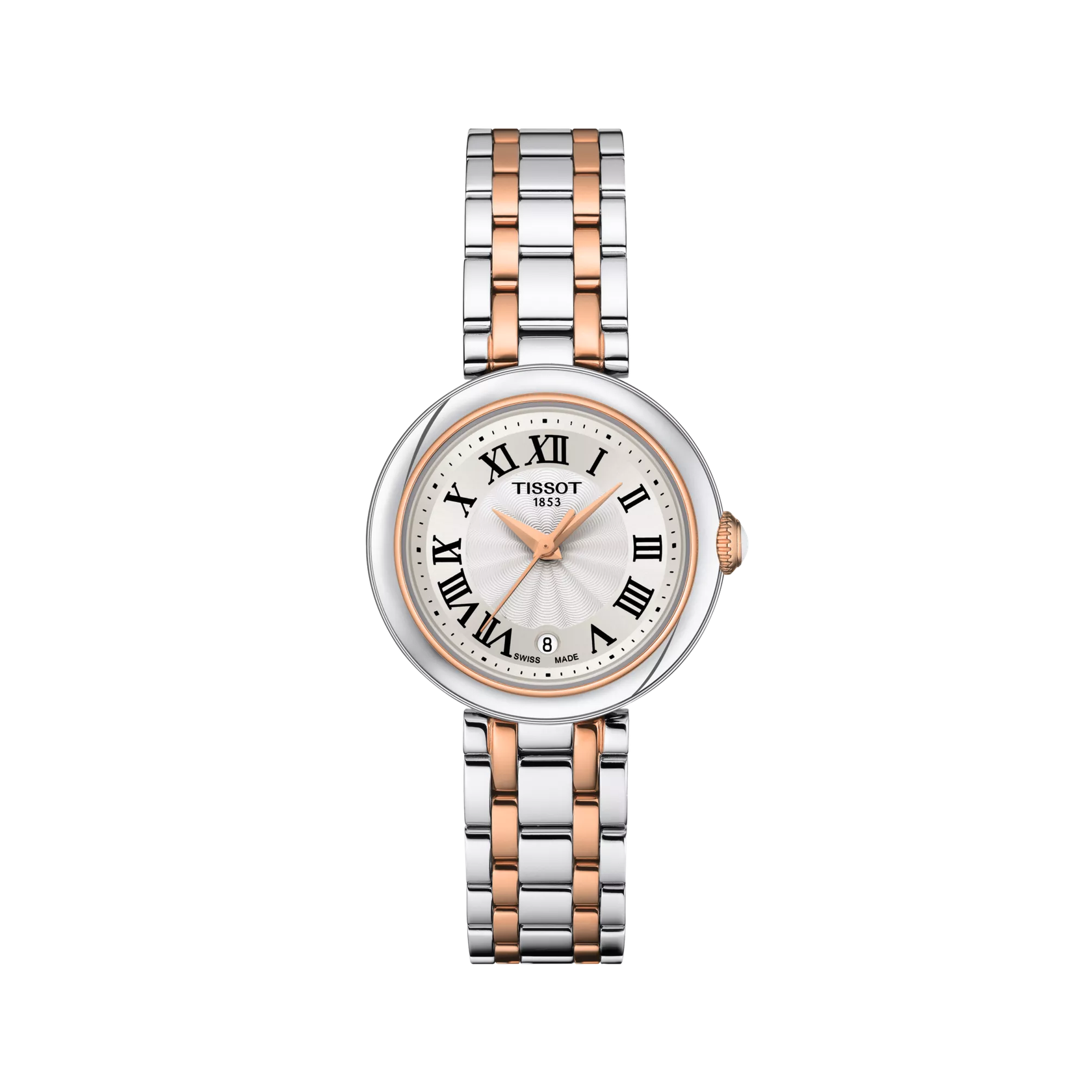 Tissot Bellissima 26mm T126.010.22.013.01 watch, white dial, front view