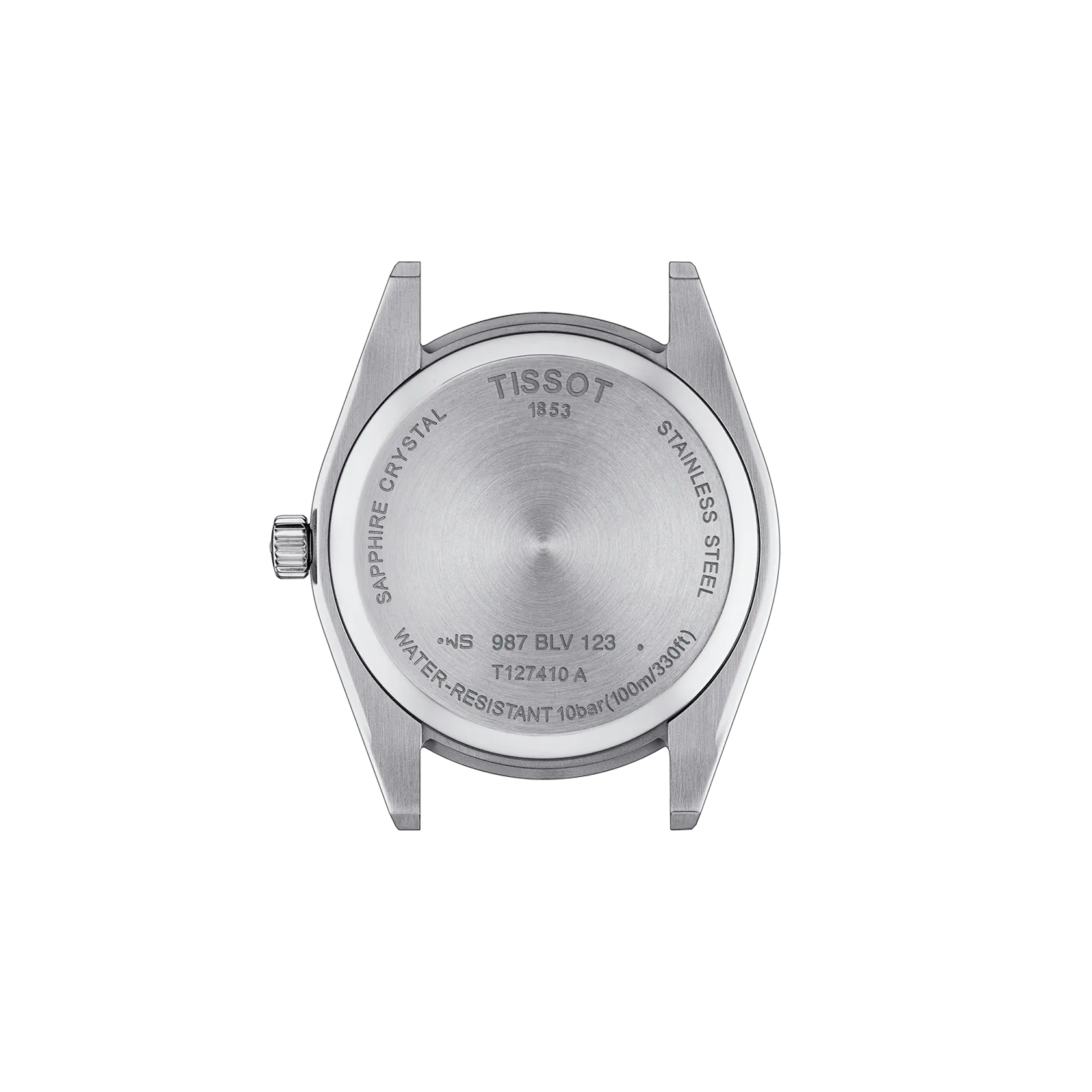Montre Tissot Gentleman 40mm T127.410.11.051.00, vue de dos