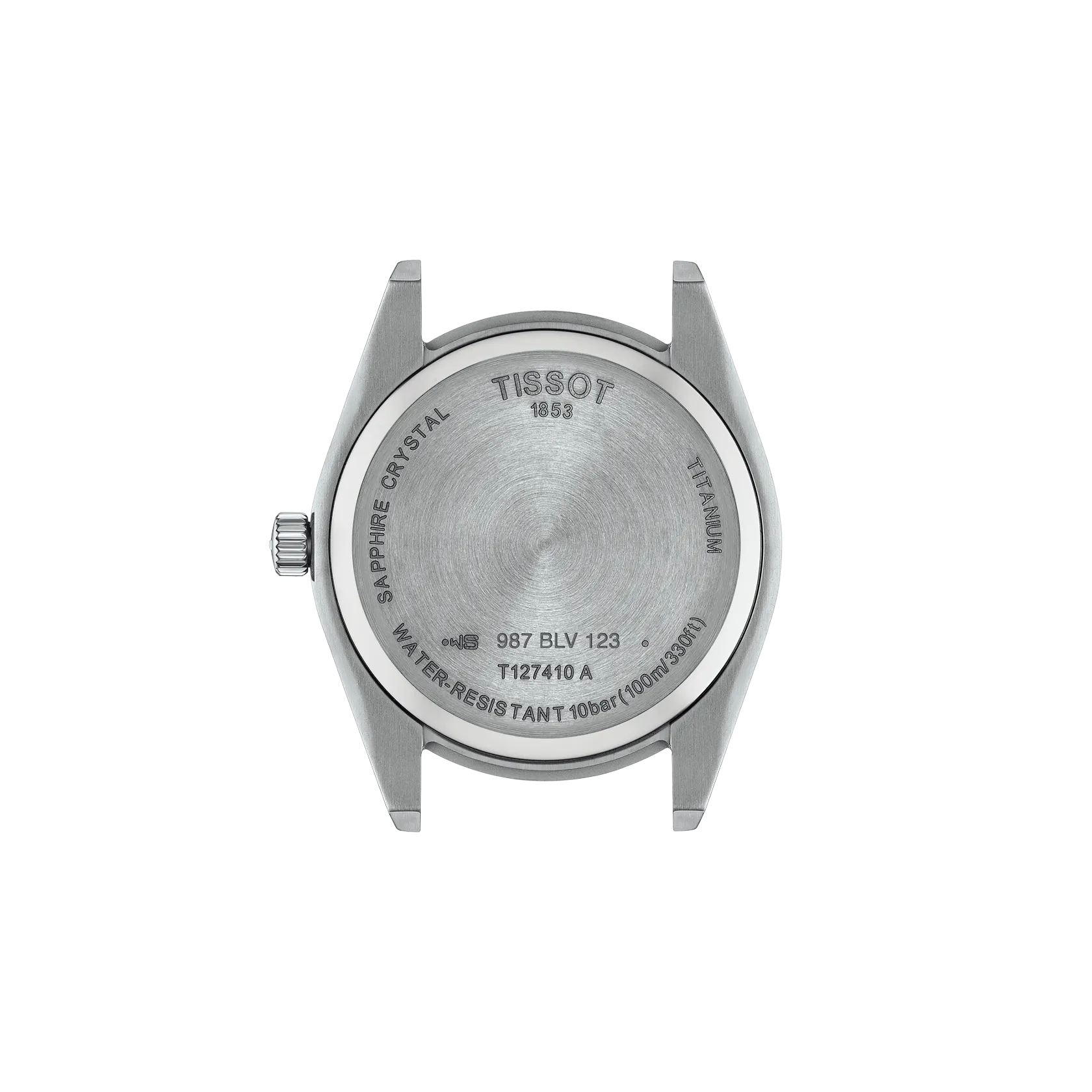 Montre Tissot Gentleman 40mm T127.410.44.081.00, vue de dos