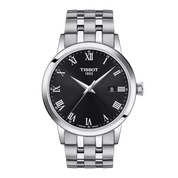 Tissot Classic Dream 42mm T129.410.11.053.00 watch, black dial, front view