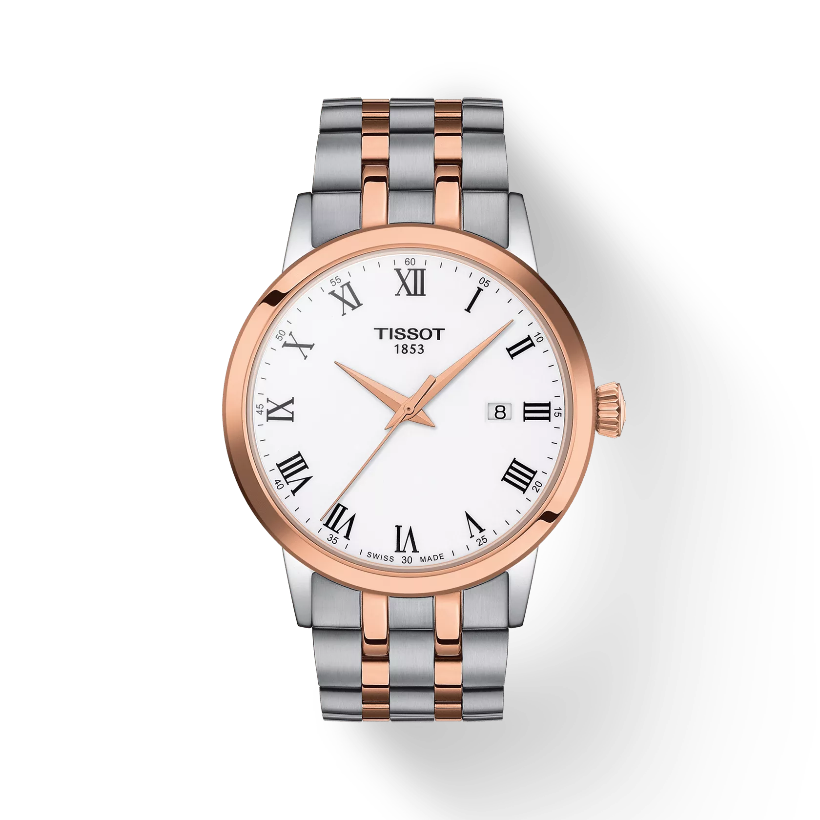 Tissot Classic Dream 42mm T129.410.22.013.00 watch, white dial, front view