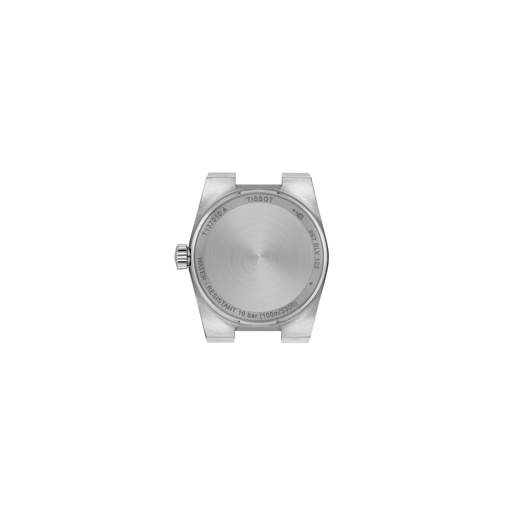 Tissot PRX 25mm T137.010.11.056.00 watch, back view