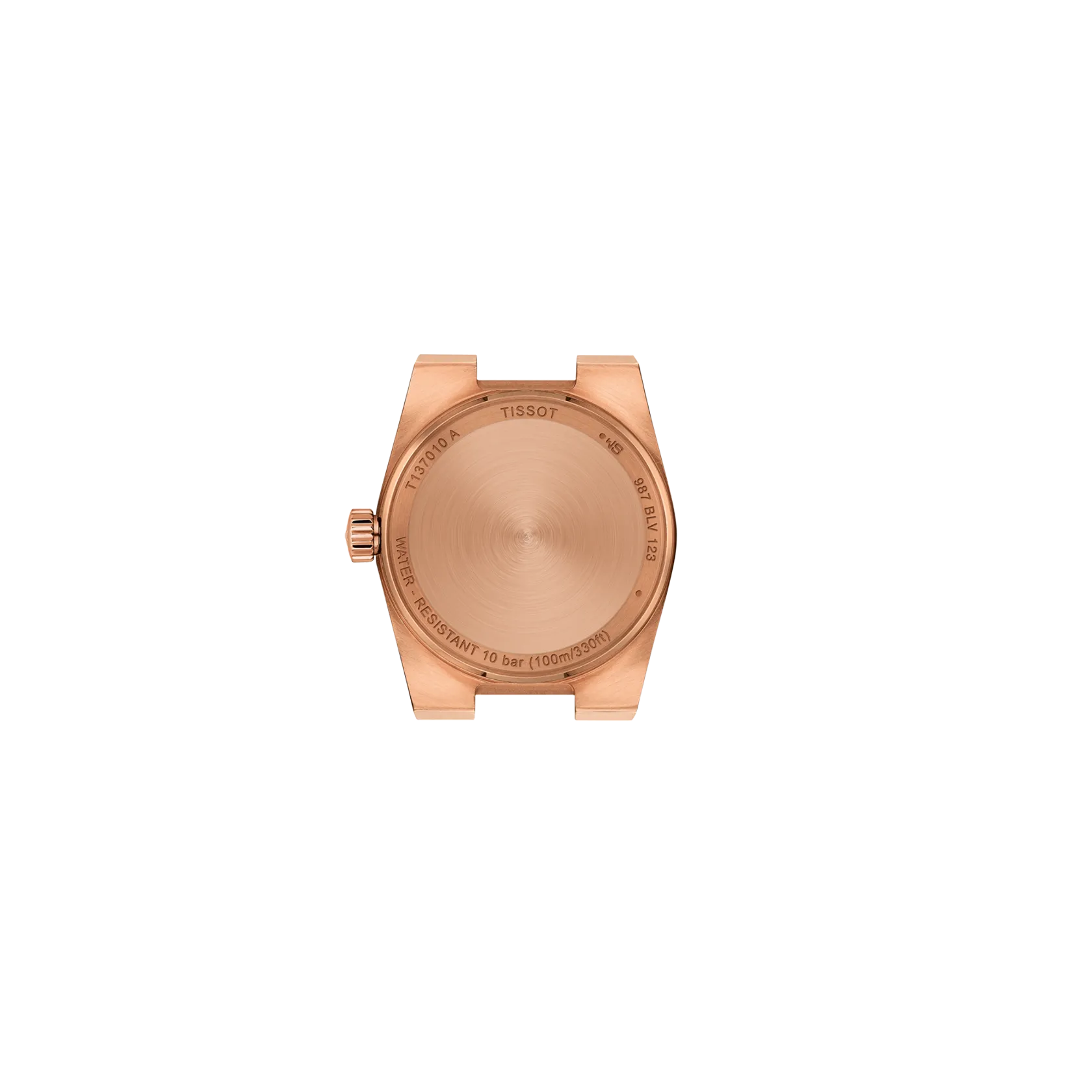Tissot PRX 25mm T137.010.33.506.00 watch, back view