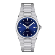Tissot PRX 35mm T137.210.11.041.00 watch, blue dial, front view