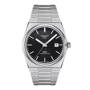 Tissot PRX 40mm T137.407.11.051.00 watch, black dial, front view