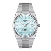 Tissot PRX 40mm T137.407.11.351.00 watch, blue dial, front view