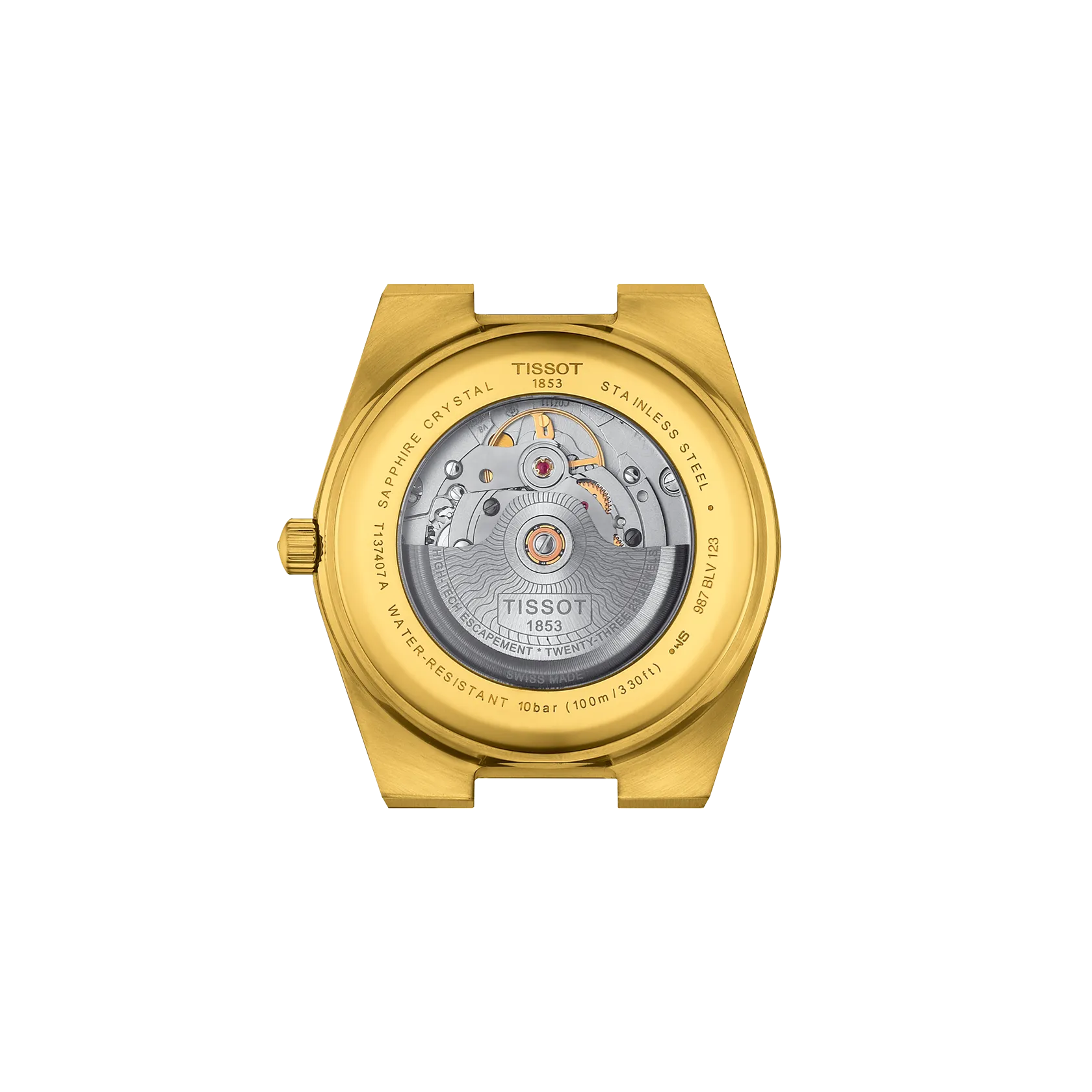 Montre Tissot PRX 40mm T137.407.33.021.00, vue de dos