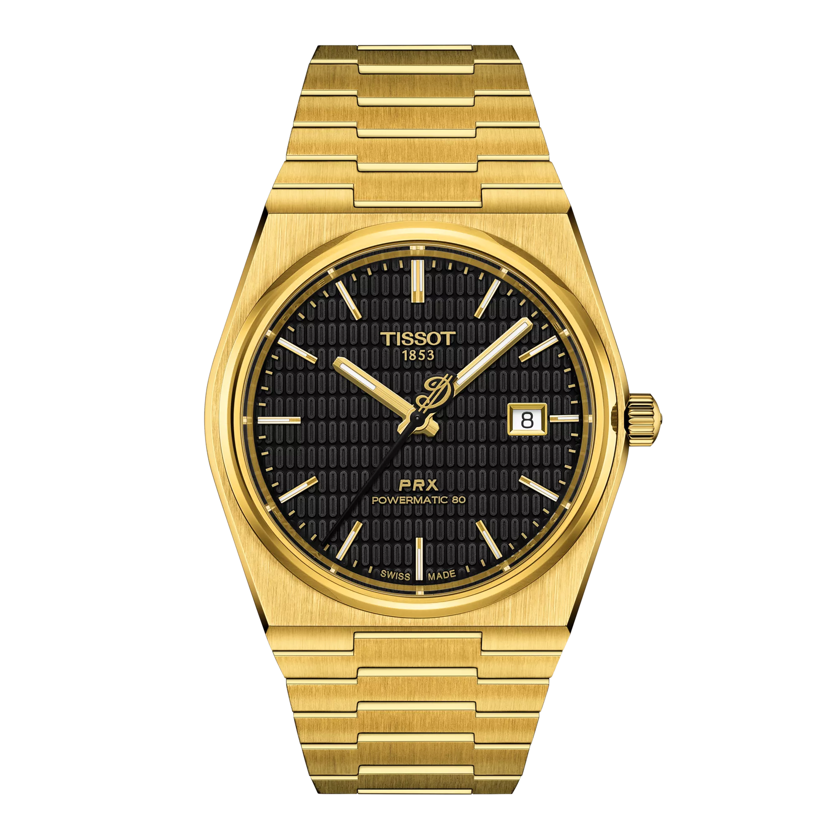 Montre Tissot PRX Damian Lillard Special Edition 40mm T137.407.33.051.00, cadran noir, vue de face
