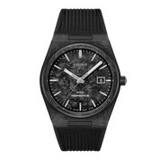 Montre Tissot PRX Carbon 40.5mm T137.907.97.201.00, cadran noir, vue de face