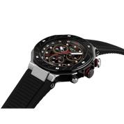Montre Tissot T-Race MotoGP Quartz Chronograph 2025 45mm T141.417.27.081.00, cadran gris, vue de biais