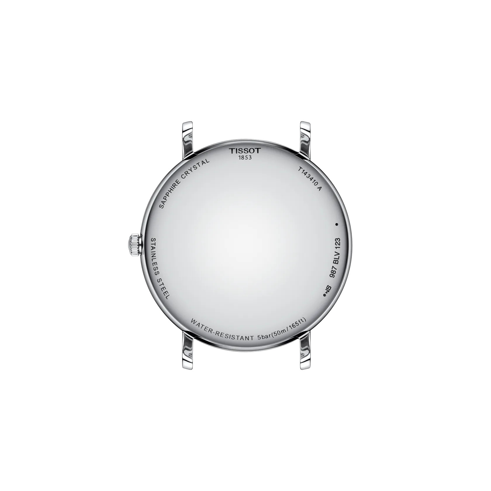 Tissot Everytime 40mm T143.410.11.011.00 watch, back view
