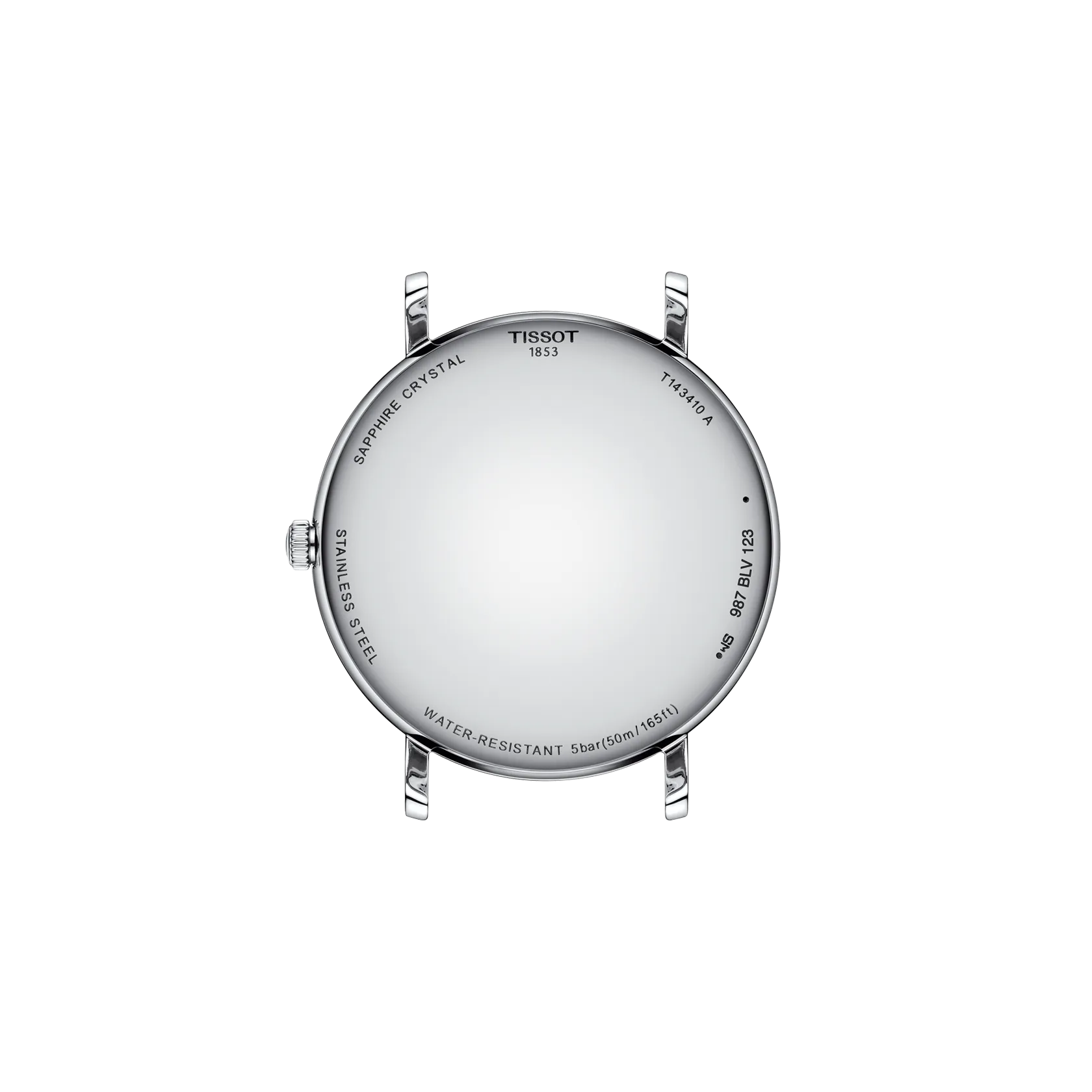 Montre Tissot Everytime 40mm T143.410.11.041.00, vue de dos