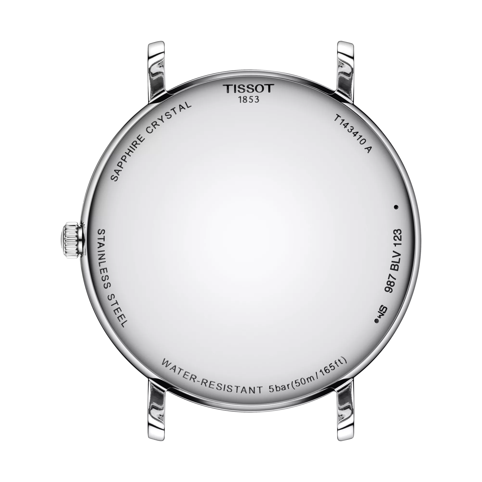 Tissot Everytime 40mm T143.410.16.033.00 watch, back view