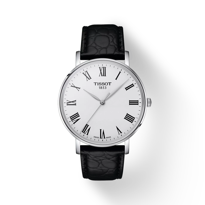 Tissot Everytime 40mm T143.410.16.033.00 watch, silver dial, front view