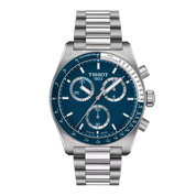 Montre Tissot PR516 40mm T149.417.11.041.00, cadran bleu, vue de face