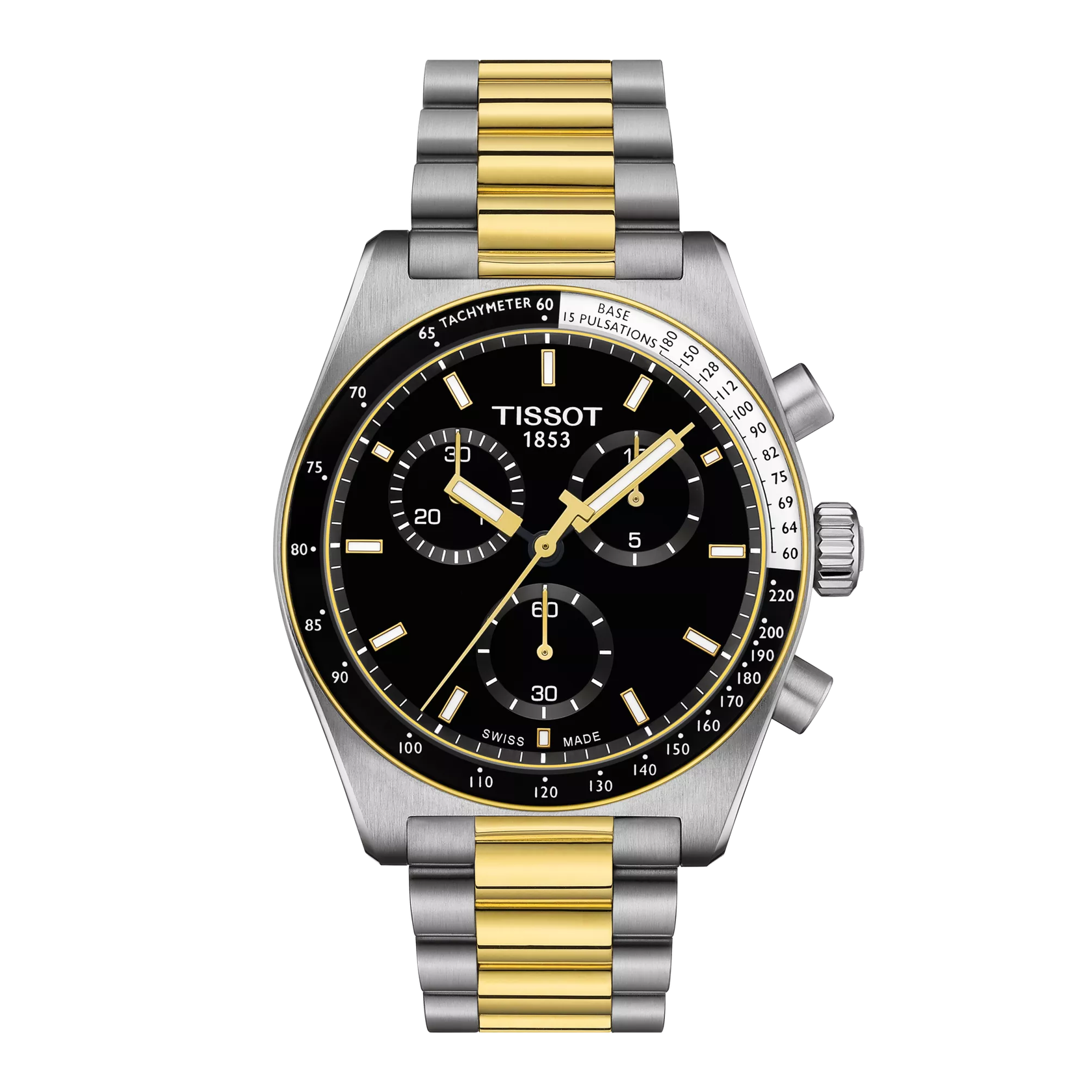 Montre Tissot PR516 40mm T149.417.22.051.00, cadran noir, vue de face