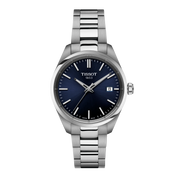 Tissot PR 100 34mm T150.210.11.041.00 watch, blue dial, front view