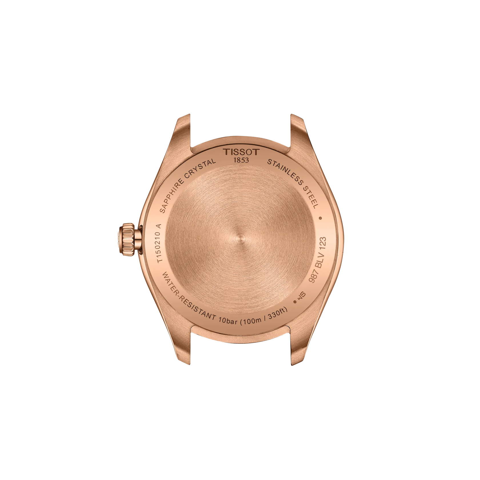 Tissot PR 100 34mm T150.210.33.111.00 watch, back view