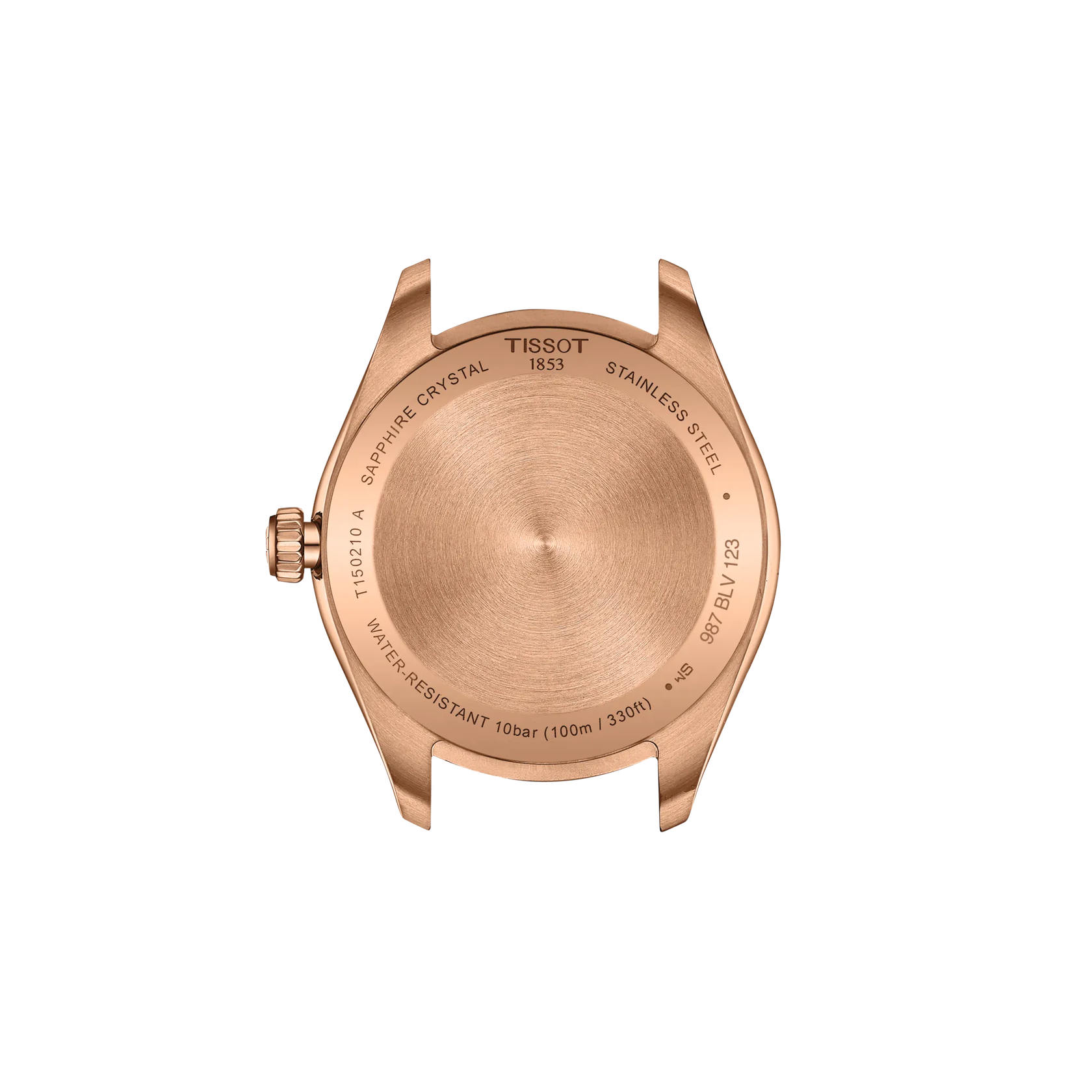 Tissot PR 100 34mm T150.210.33.291.00 watch, back view