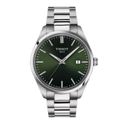Montre Tissot PR 100 40mm T150.410.11.091.00, cadran vert, vue de face