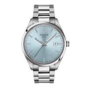 Montre Tissot PR 100 40mm T150.410.11.351.00, cadran bleu, vue de face
