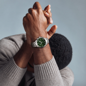 Montre Tissot PR 100 40mm T150.417.11.091.00, cadran vert, portée