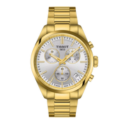 Montre Tissot PR 100 40mm T150.417.33.031.00, cadran argenté, vue de face