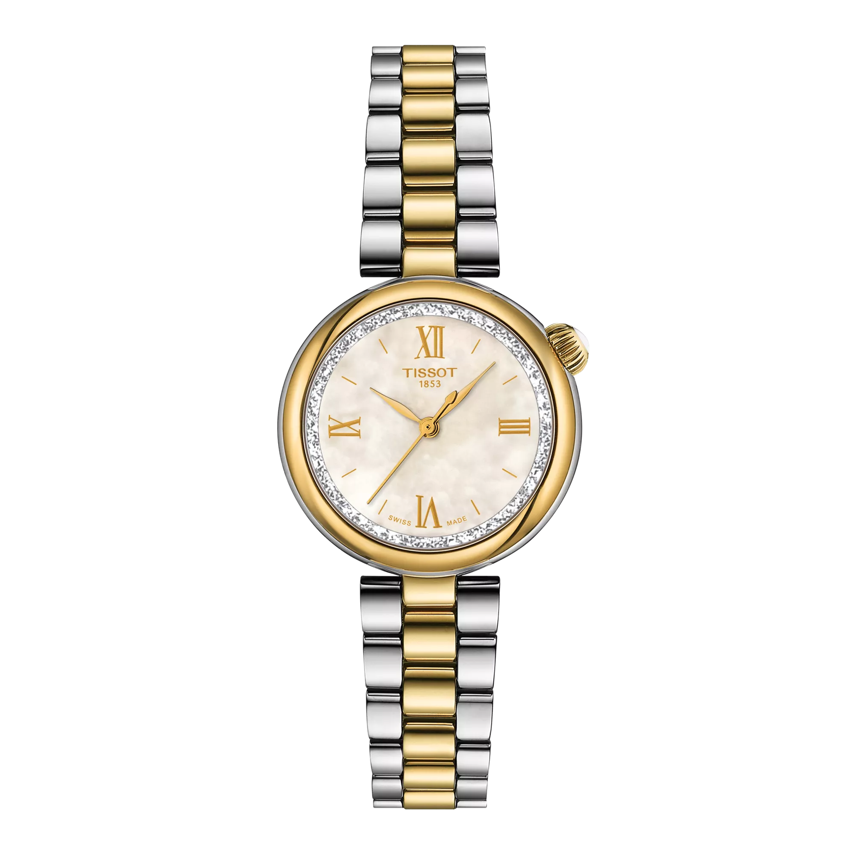 Montre Tissot Désir 28mm T152.010.22.118.01, cadran en nacre, vue de face