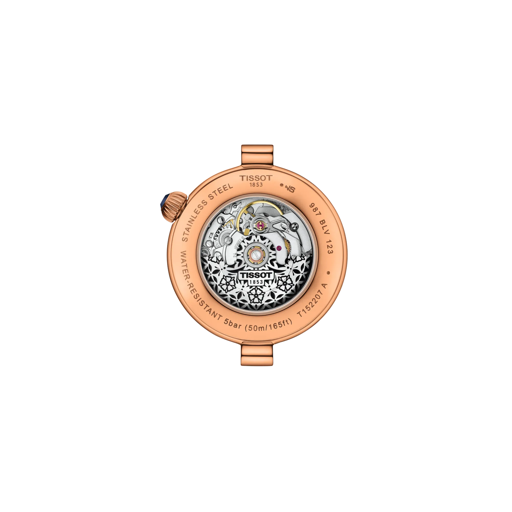 Montre Tissot Désir 28mm T152.207.36.521.00, vue de dos