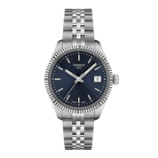 Montre Tissot Ballade 34mm T156.210.11.041.00, cadran bleu, vue de face