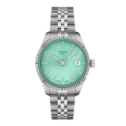 Montre Tissot Ballade 34mm T156.210.11.091.00, cadran vert, vue de face