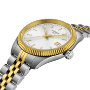 Montre Tissot Ballade 34mm T156.210.22.031.00, cadran argenté, vue de biais