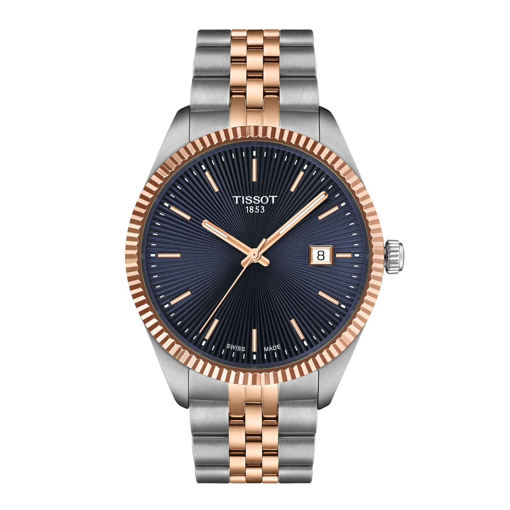 Tissot Ballade 40mm T156.410.22.041.00 watch, blue dial, front view