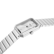 Tissot SRV 30mm T160.110.11.033.00 watch, silver dial, angled view