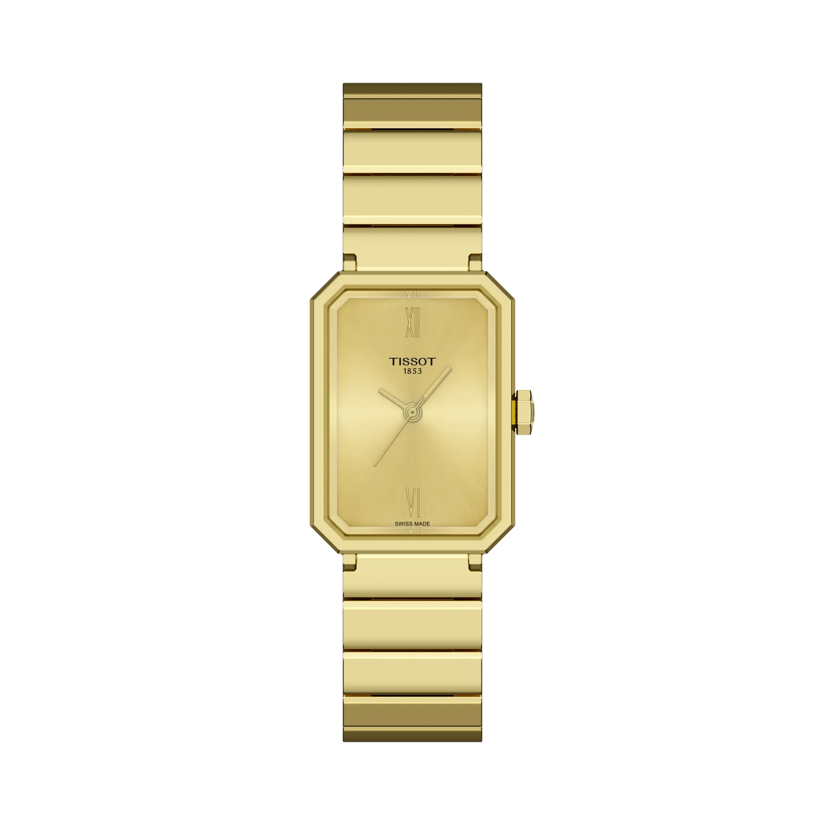 Tissot SRV 30mm T160.110.33.023.00 watch, champagne dial, front view