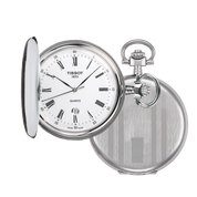 Montre Tissot Savonnette 48.5mm T83.6.553.13, cadran blanc, ouverte et fermée