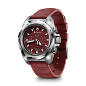 Victorinox I.N.O.X. Chrono 241986 watch, red dial, three-quarter view