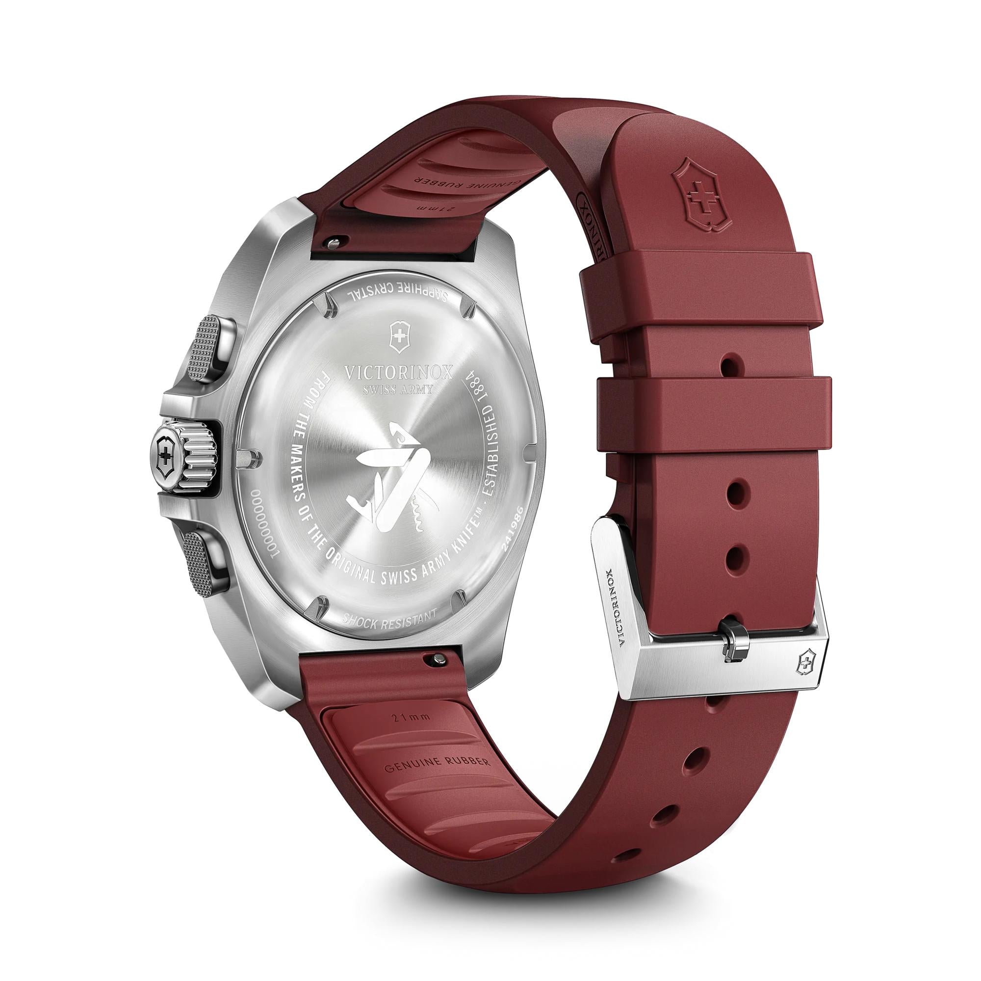 Victorinox I.N.O.X. Chrono 241986 watch, back view