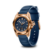 Victorinox I.N.O.X. Small 242035 watch, blue dial, three-quarter view