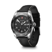 Victorinox Swiss Army Quartz 242041 watch, black dial, three-quarter view