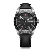 Victorinox Swiss Army Quartz 242041 watch, black dial, front view